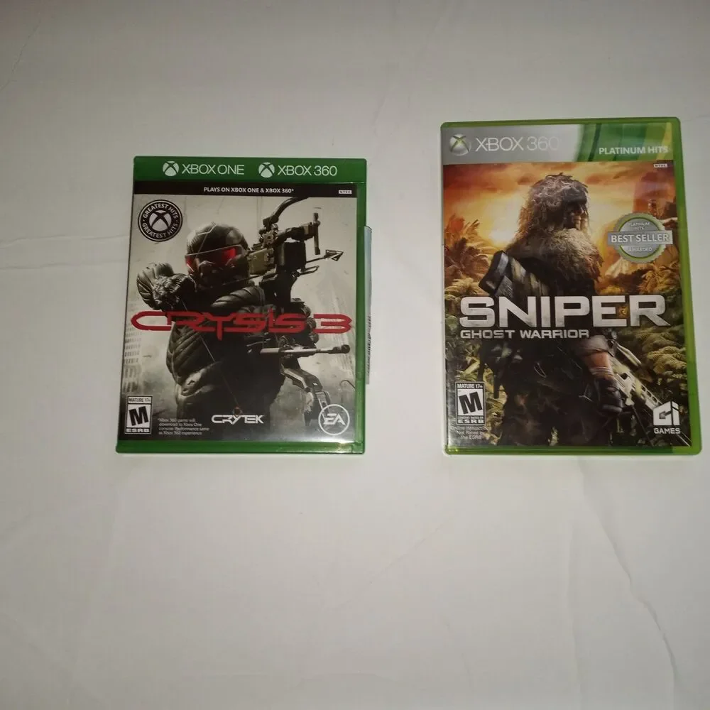 Sniper: Ghost Warrior and Crysis 3 Microsoft Xbox 360, Shooting Game